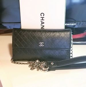 SOLD Chanel Quilted Long Wallet WOC